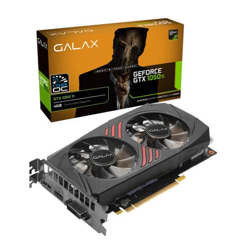 Galax GeForce GTX 1050 Ti OC 4GB DDR5 128-bit Gaming Graphics Card